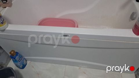 Hamam üçün akril vanna və pedestal lavabosu dəsti kirantlarda usdunde