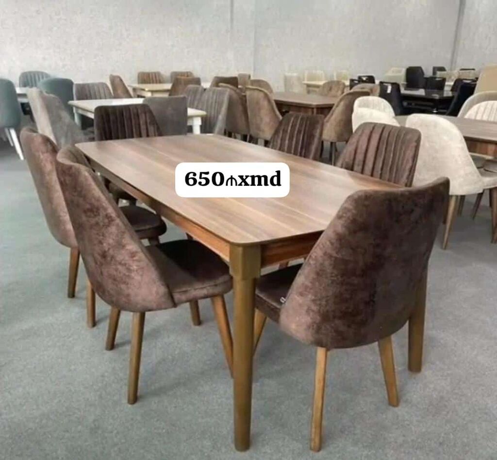 Yemək otağı üçün 6 nəfərlik masa-stul dəsti - Komplekt: 1 ədəd — Mebel, Xırdalan (2)