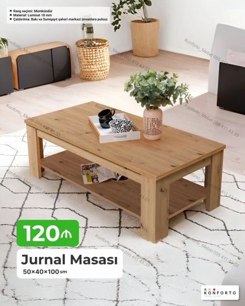 Jurnal masası 50×40×100 sm, laminat