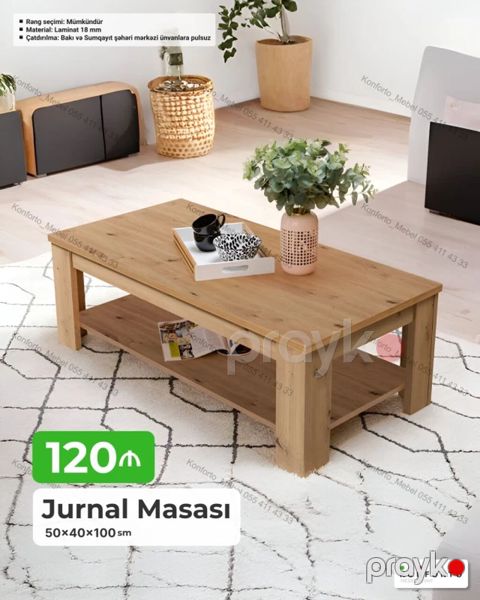 Jurnal masası 50×40×100 sm, laminat — Bakı