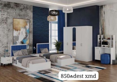 Uşaq/yeniyetmə otağı üçün mebel dəsti Dəstə daxildir: - 2 ədəd tək