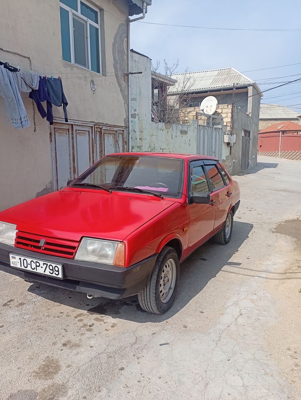 Lada 21099, qırmızı rəng, sedan korpus. - Mühərrik: benzinli — Avto, Bakı (8)
