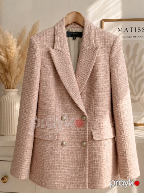 Qadın üçün pencək Zara pembe XS ölçüsü