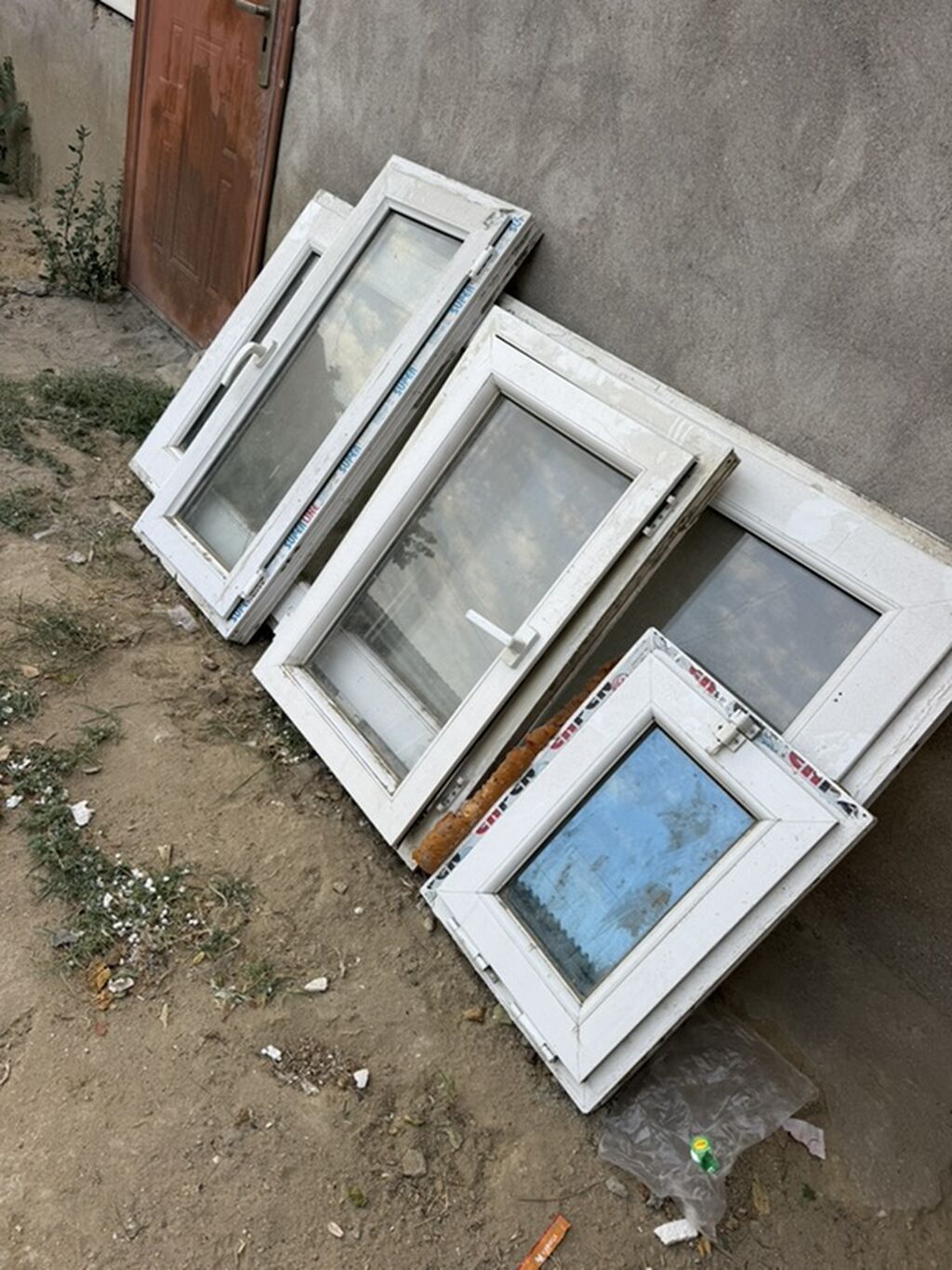 PVC plastik pəncərə çərçivələri (paket) - Material: ağ rəngli PVC — Mallar, Masazır (3)