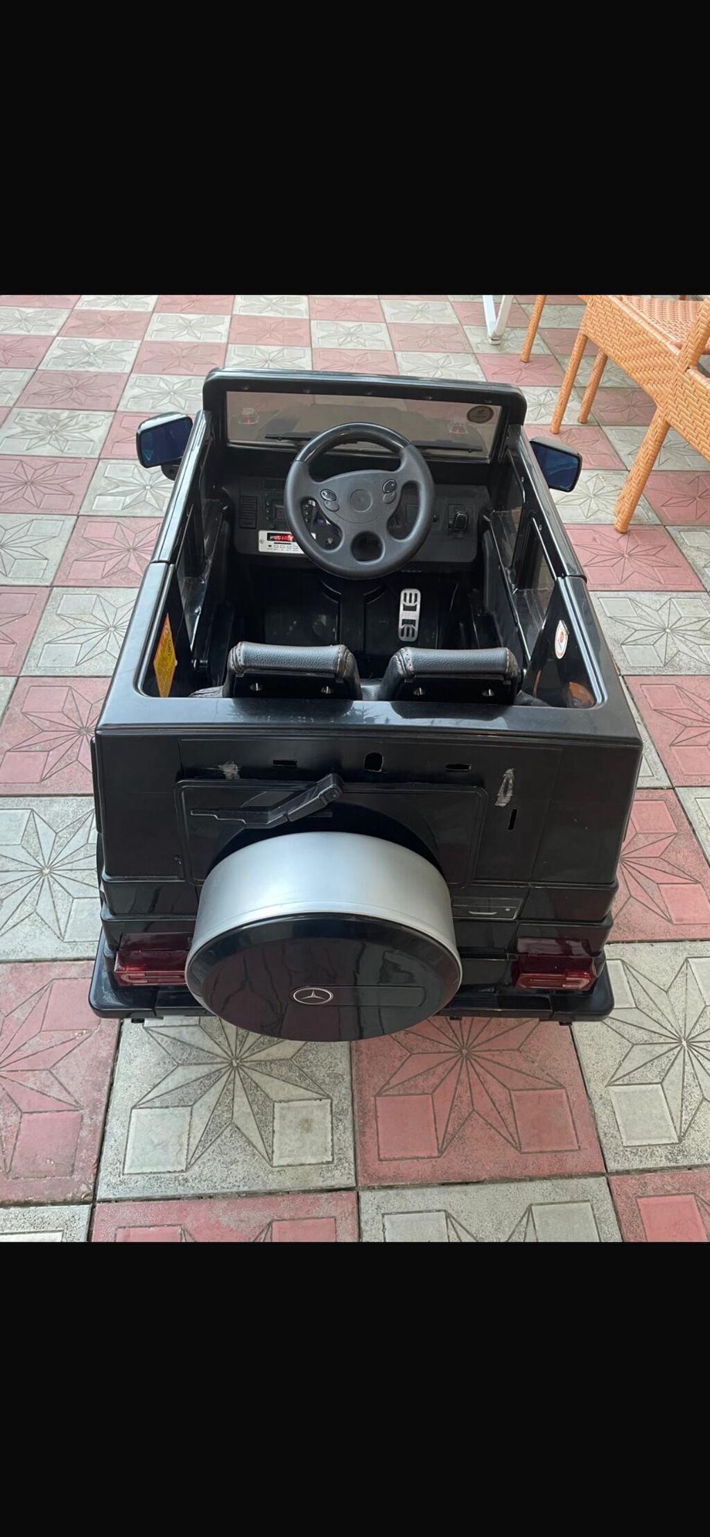Uşaq üçün elektrikli minik maşını – qara rəng, krossover/SUV tərzində — Mallar, Saray (4)