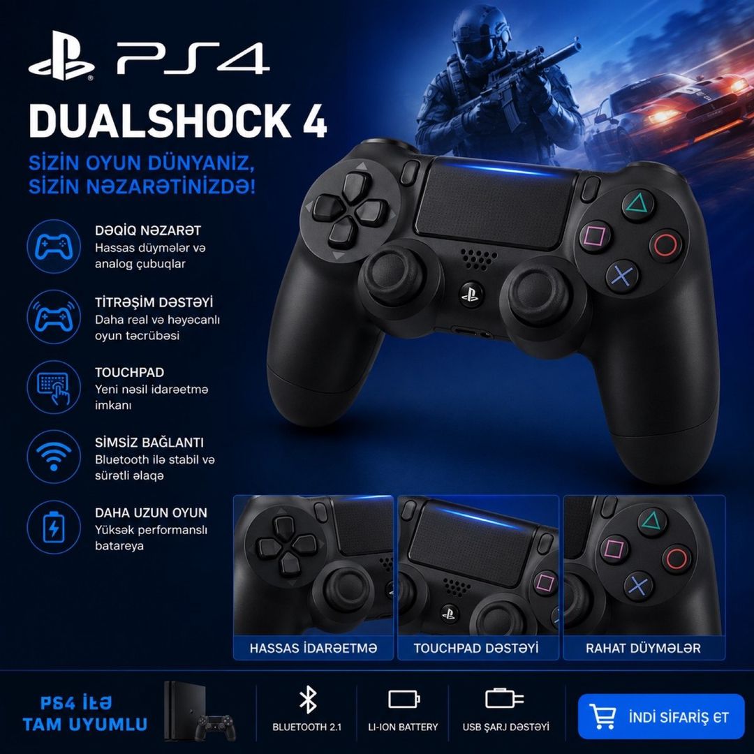 PlayStation 4 DualShock 4 Pultu — Elektronika, Bakı (2)