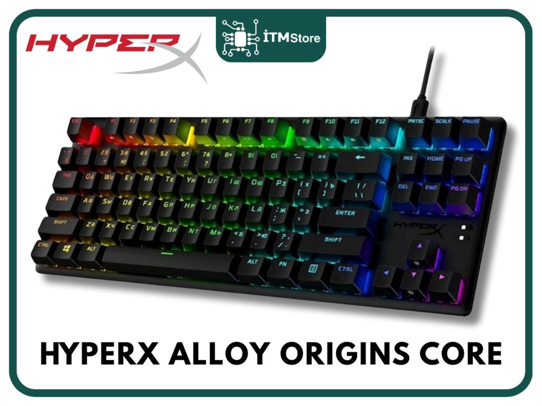 Klaviaturav HyperX Alloy Origins Core PBT 639N7AA — Elektronika, Bakı