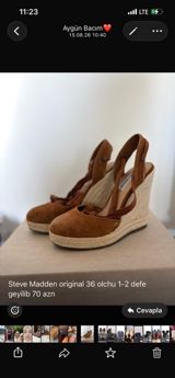 Steve Madden orijinal platforma sandal — ölçü 36 — Sandals