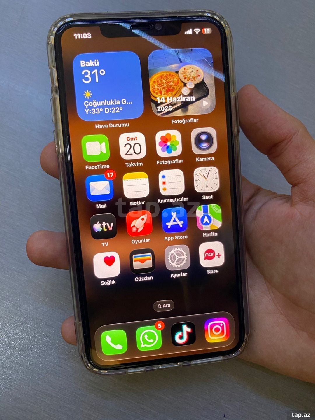 Apple iPhone 11 Pro Max Gold 256GB/4GB — Telefonlar və qadjetlər, Bakı (2)