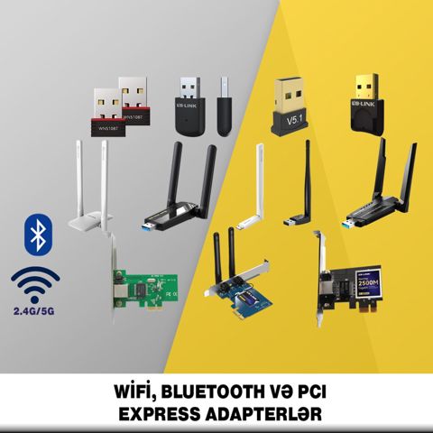 Wi-Fi, bluetooth və Pci Express adapterləri — Bakı