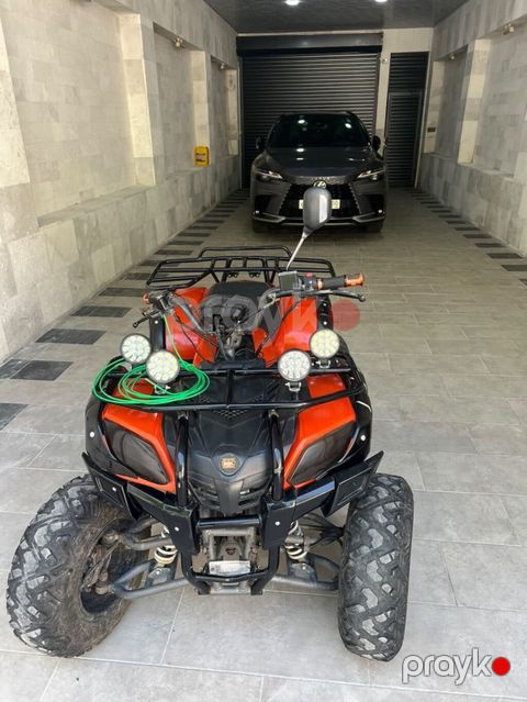 ATV kros kvadrosikl - Rəng: narıncı-qara - Sərt ofroud üçün iri