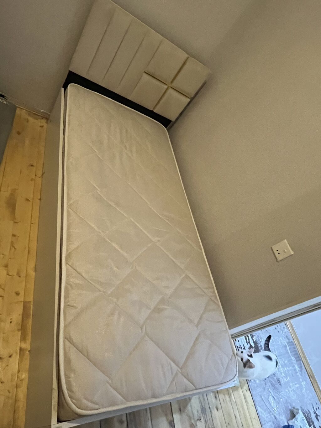 İşlənmiş, Təknəfərlik çarpayı, Bazalı, Matras ilə — Mebel, Digah (6)