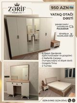 Zərif Mobilya – Yataq Otağı Dəsti Qiymət: 950 AZN Komplekt: - 6 — Мебель