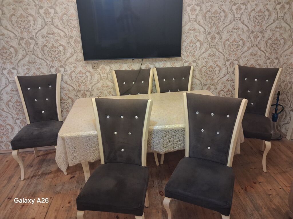 Qonaq otağı üçün, İşlənmiş, Qatlanmayan, Stul — Stullar, Bakı (4)