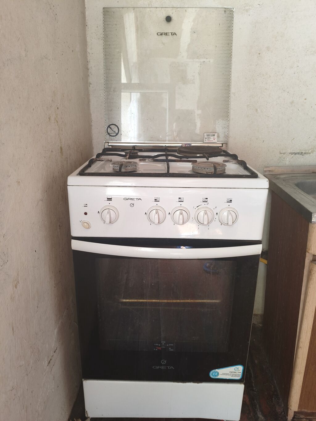 Qaz plitəsi Ayrıca dayanan, 4 gözlü, İşlənmiş — Mətbəx texnikası, Bakı