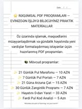 Rəqəmsal PDF proqramları – evdən işləyə biləcəyiniz praktik — Təhsil və Kurslar