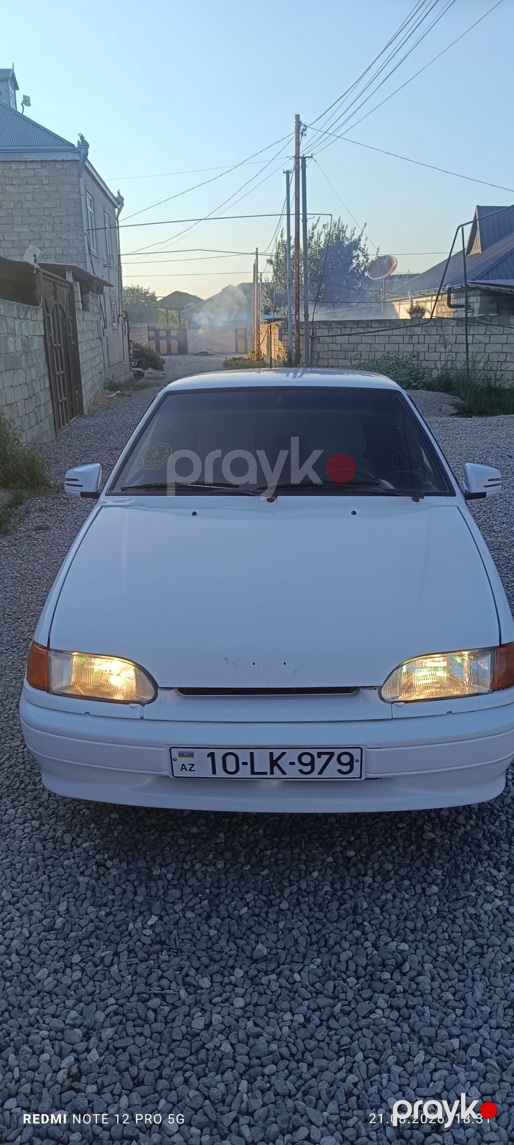 VAZ 2115 “Samara” sedan - Kuzov: 4 qapılı sedan, ağ rəng, aerodinamik 10-LK-979 — Avtomobillər, Bakı (4)