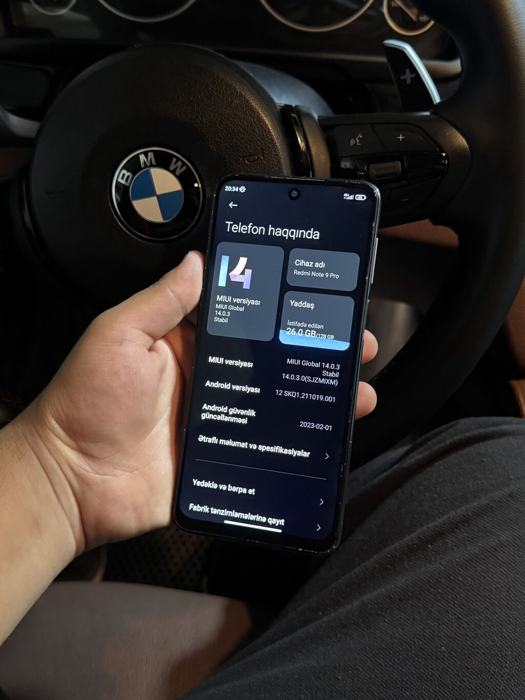 Redmi Note 9 Pro, 128 GB, rəng - Göy, Sensor, Barmaq izi, İki sim kartlı — Elektronika, Bakı (6)