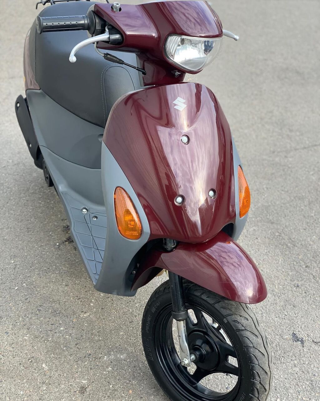 Suzuki Let’s 4 skuter - Rəng: tünd qırmızı/gri iki rəngli kuzov - — Avto, İsmayıllı (2)
