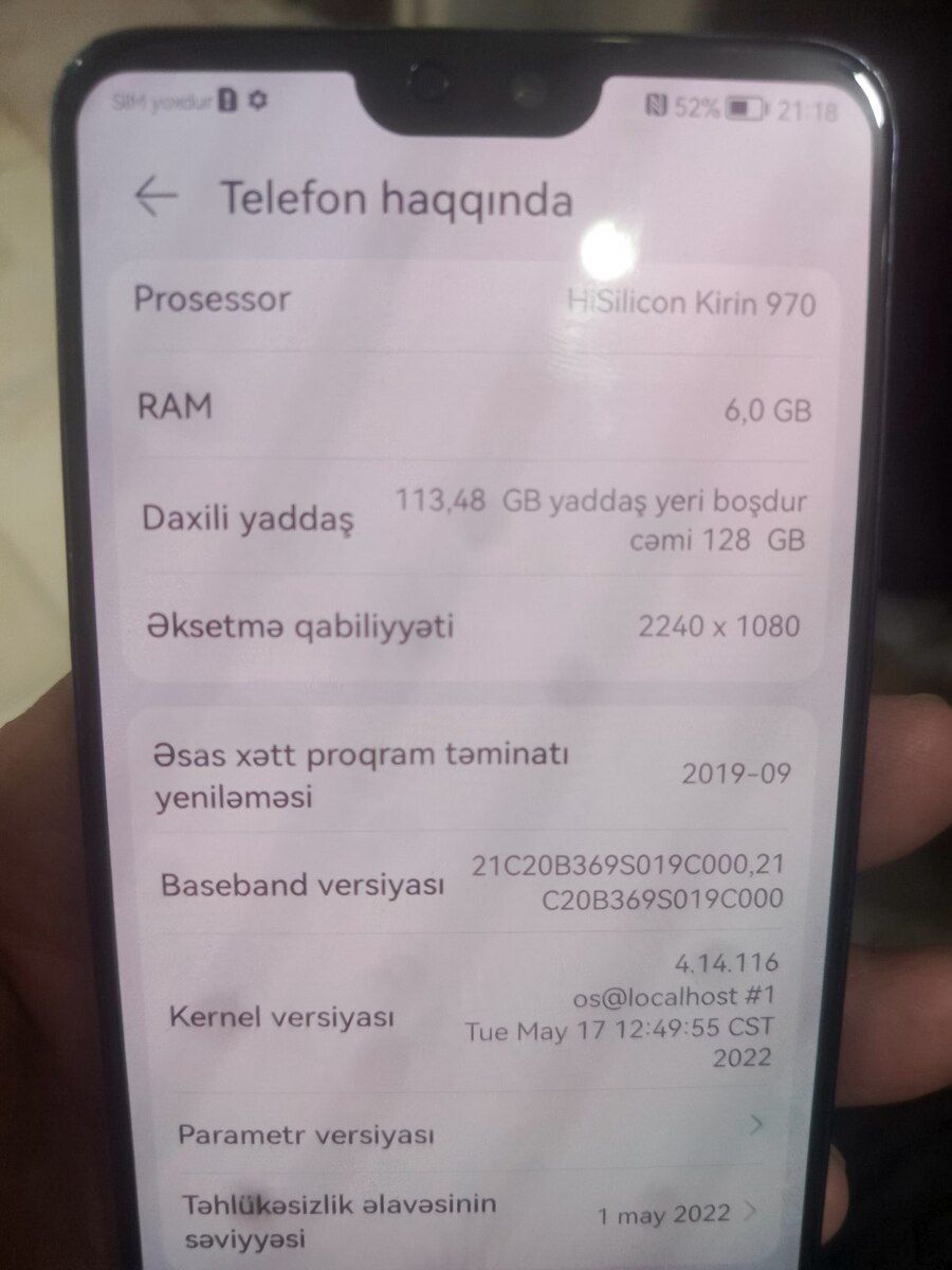 Huawei P20 Pro Black 128GB/6GB — Smartfonlar, Bakı (2)