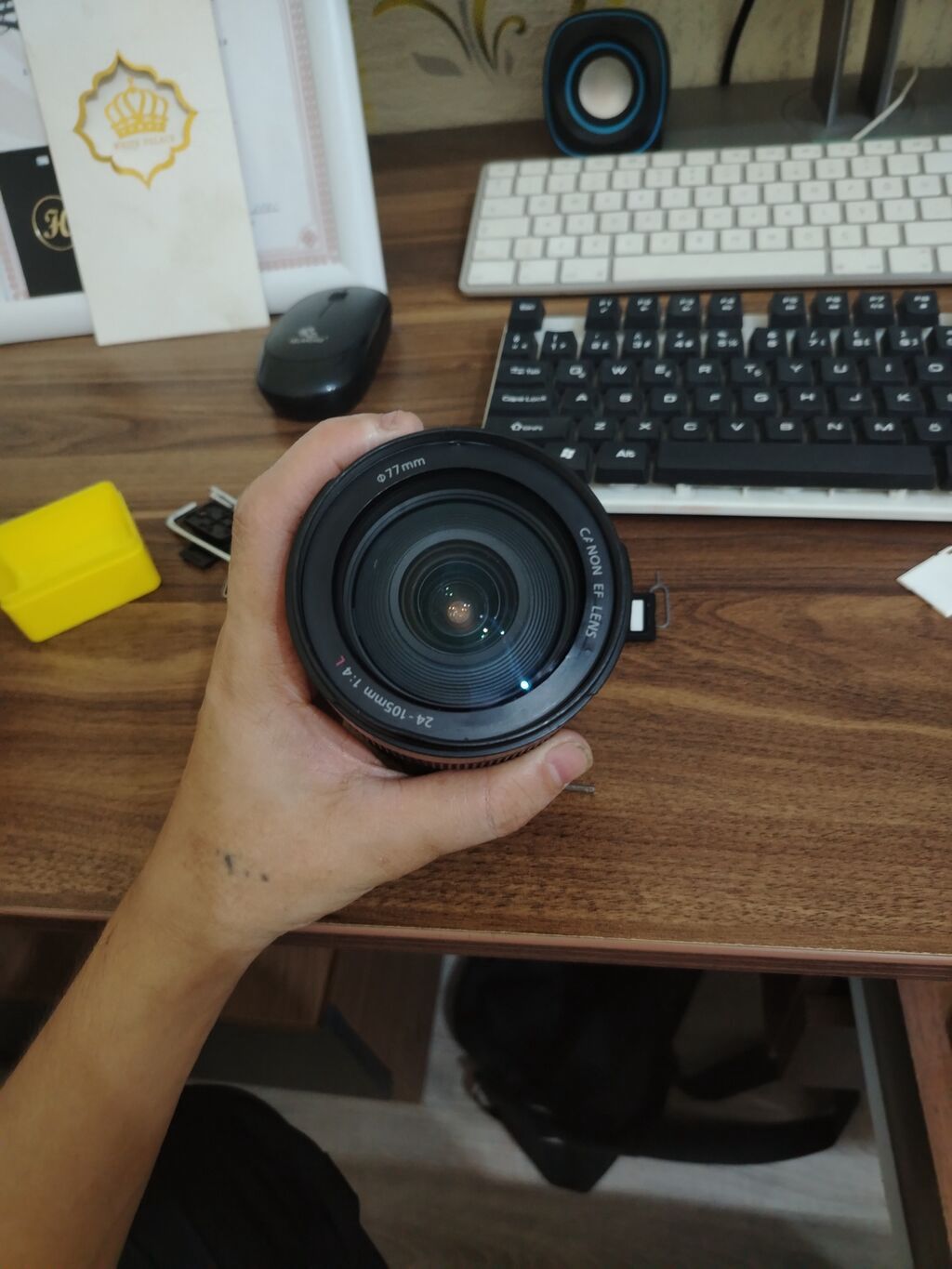 Canon EF 24-105mm f/4 L IS USM zoom obyektiv. Tam kadr (full frame) — Elektronika, Xırdalan (5)