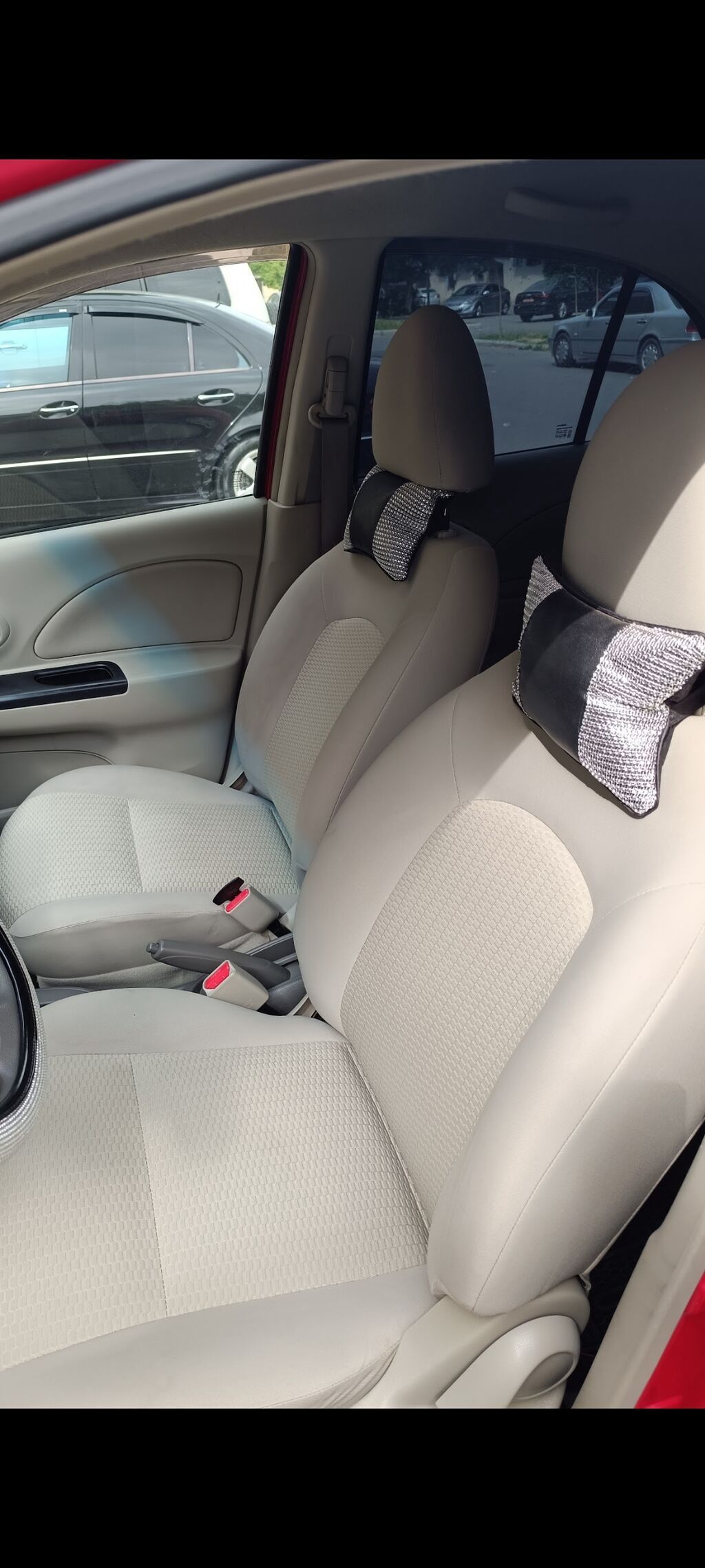 Nissan March (Micra) – qırmızı rəng, 5 qapılı hetçbek. Əsas — Avto, Bakı (8)