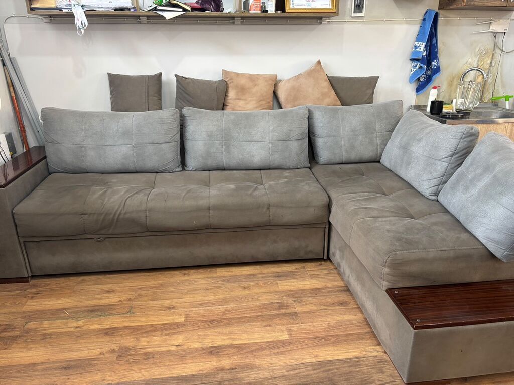 Divan-kravat, İşlənmiş, Açılan, Bazalı, Parça, Çatdırılma yoxdur — Mebel, Gəncə (2)