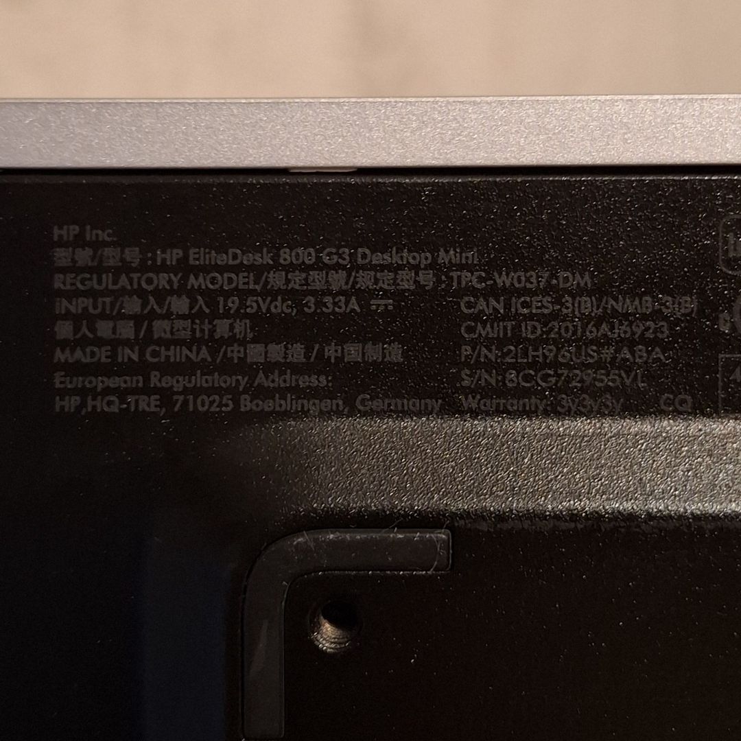 Hp EliteDesk 800 G3 Desktop Mini — Masaüstü kompüterlər, Bakı (4)