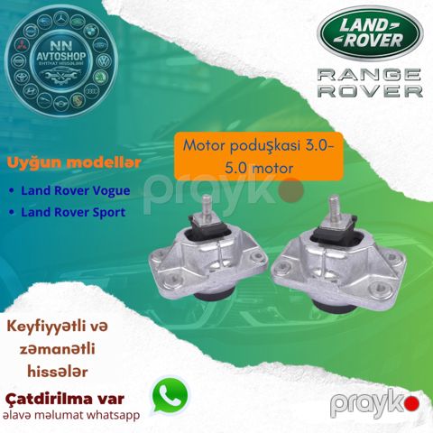 Range Rover Vogue 3.0 5.0 mühərrik yastığı