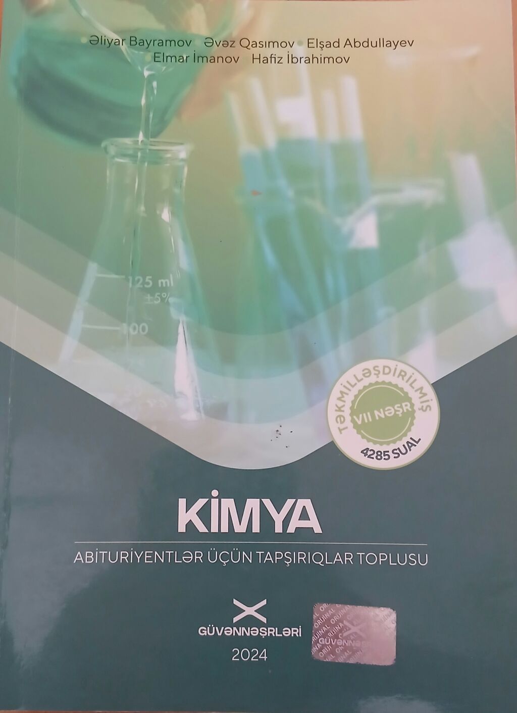 Məhsul: “Kimya – Abituriyentlər üçün tapşırıqlar toplusu” Nəşr — Mallar, Bakı