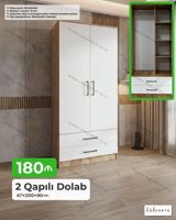 2 qapılı geyim dolabı Ölçü: 47×200×90 sm Qiymət: 180 ₼ — Мебель