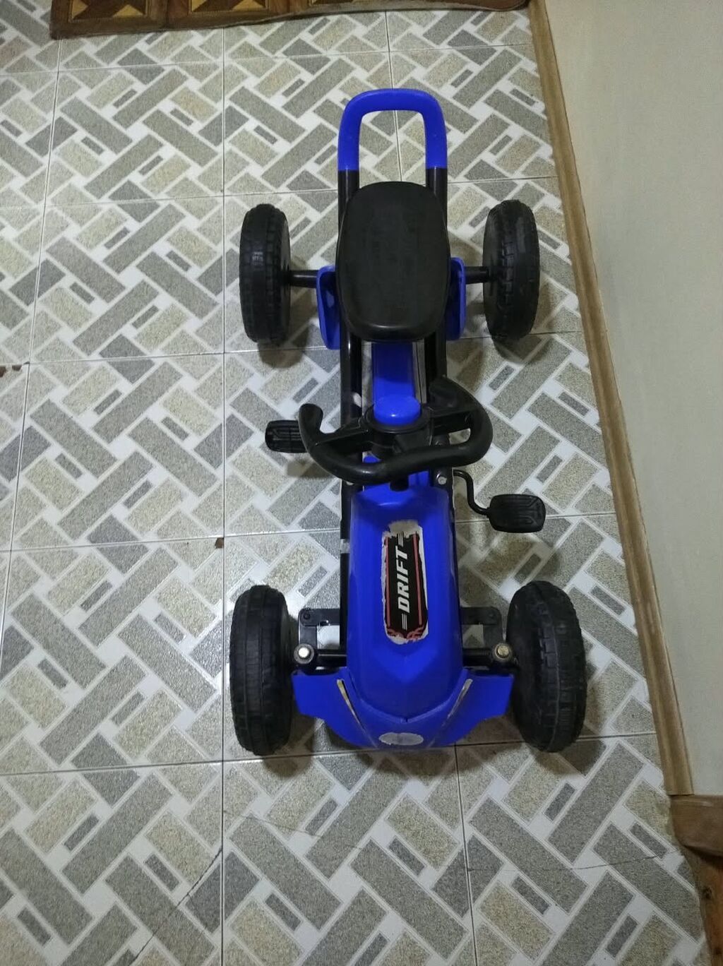 Uşaq pedallı go-kart — mavi rəng — Uşaq nəqliyyatı, Bakı