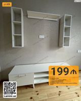 TV altlığı və divar rəf dəsti - Modell kodu: 12144 - Komplekt: 1 — Тумбы под телевизор и стенды