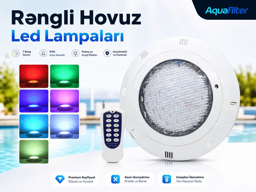 Hovuz üçün rənqli led lampalar — Mallar, Bakı