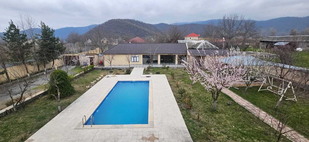 İcarəyə verilir 8 otaqlı həyət evi/bağ evi 260 m² — Ev, villa, Qəbələ (4)
