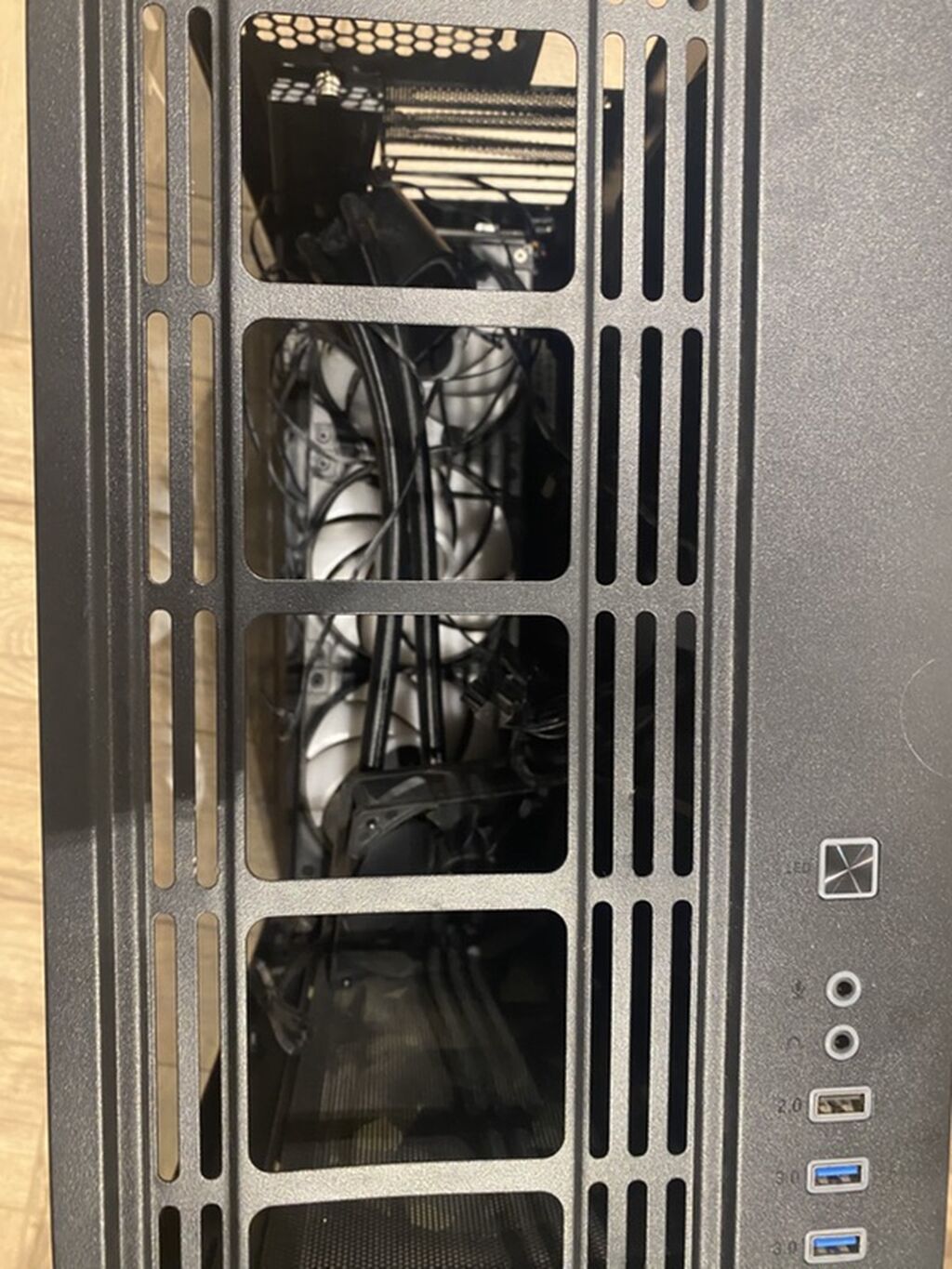 ATX oyun/ofis kompüter korpusu - Şüşə yan panel: Tündləşdirilmiş — Elektronika, Bakı (3)