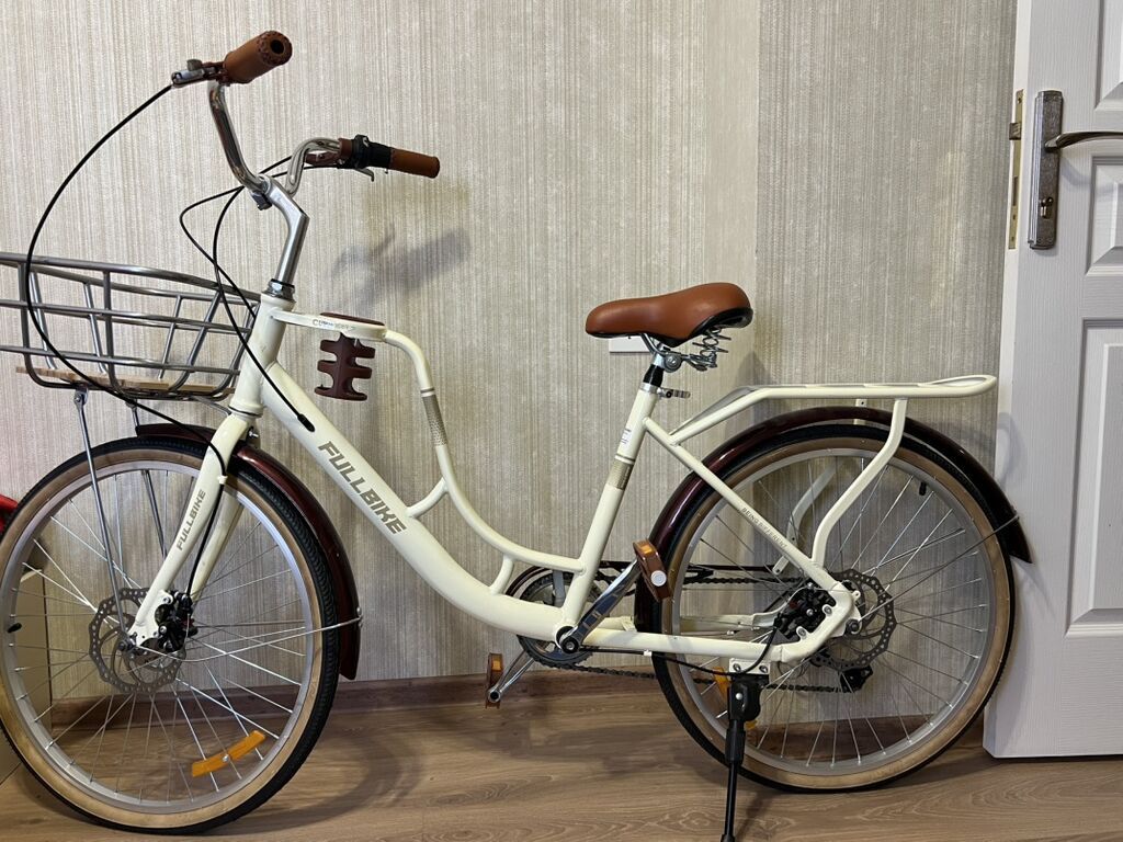 Şəhər tipli FULLBIKE velosipedi - Rəng: krem - Çərçivə: alçaq — Velosipedlər, Sumqayıt