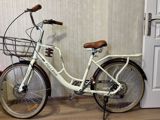 Şəhər tipli FULLBIKE velosipedi - Rəng: krem - Çərçivə: alçaq — Velosipedlər