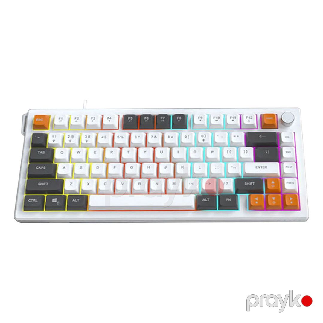Ajazz AF82 Gray White Orange — Elektronika, Bakı (2)