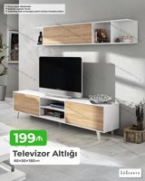 Televizor altlığı və asma rəf dəsti - Ölçülər (altlıq): 40×50×180 sm — Mebel