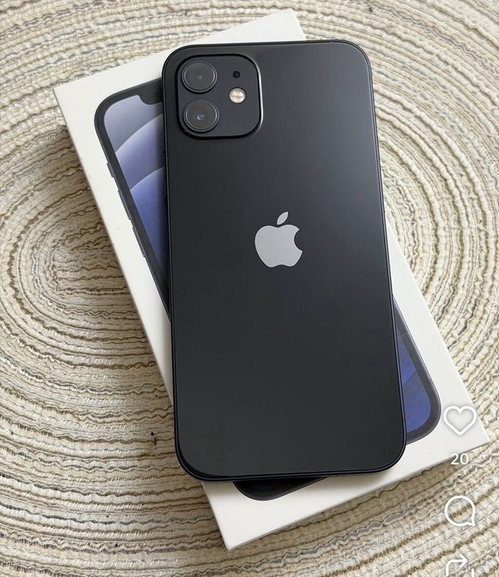 IPhone 12, 64 GB, Qara — Apple iPhone, Bakı