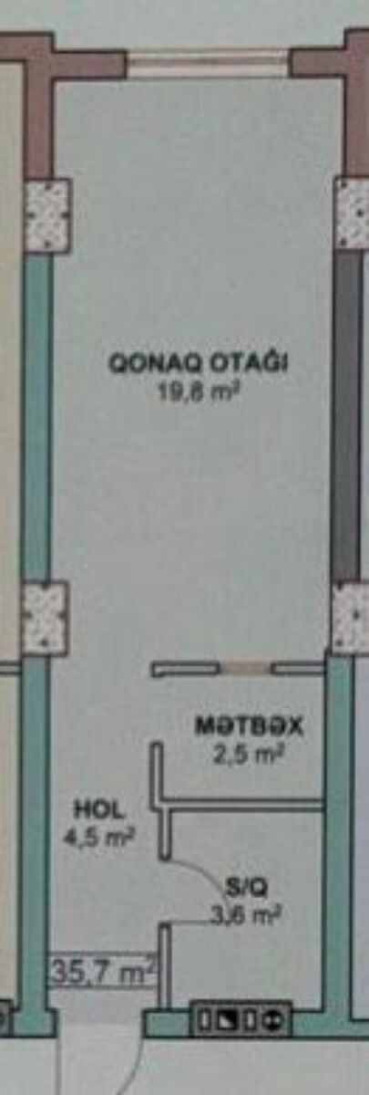 1-otaqlı yeni tikili, AAAF Park, 36 m² — Daşınmaz əmlak, Xırdalan (6)