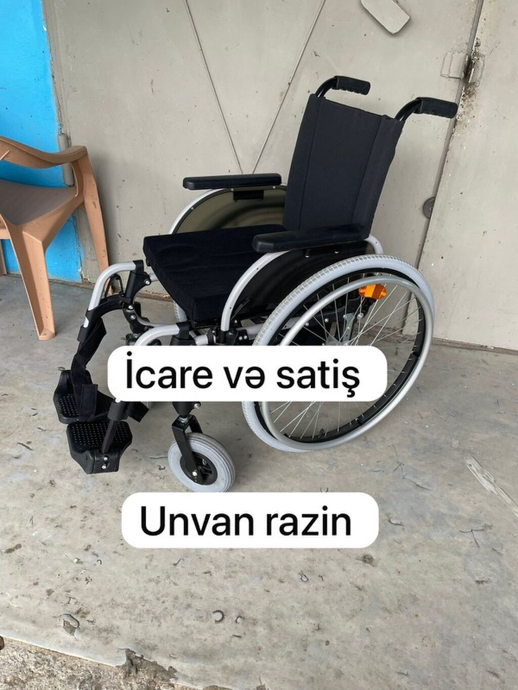 Manual əlil arabası – icarə və satış Ünvan: Razin - İtələmə — Mallar, Digah