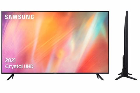 Samsung Crystal UHD 2021 televizor — ekran dəyişdirilib, pult təzə, qutusu var