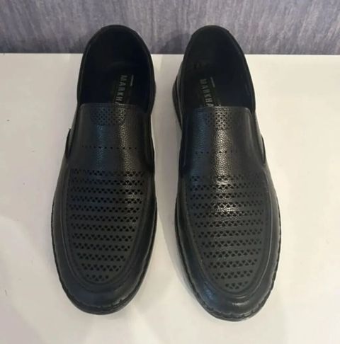 Kişi loafer ayaqqabısı - Rəng: qara - Model: slip-on (bağsız) — Bakı