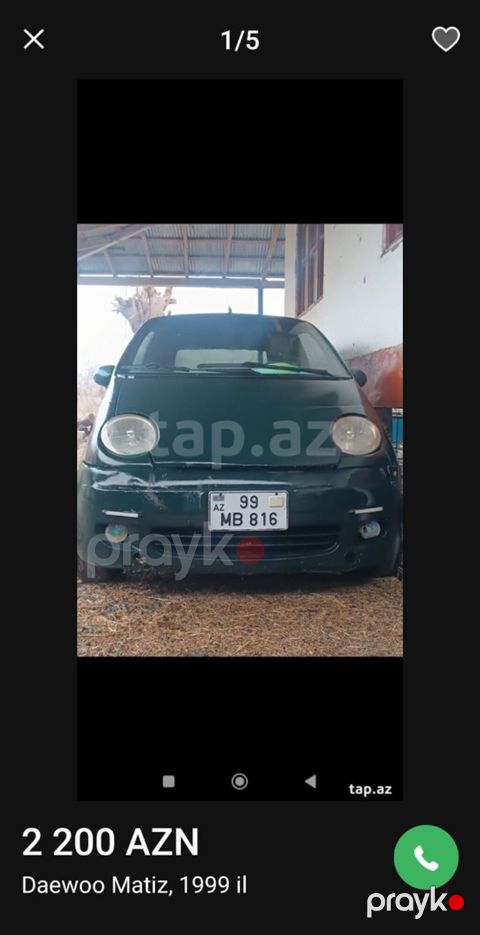 Daewoo Matiz: 0.8 l | 1999 il Sedan