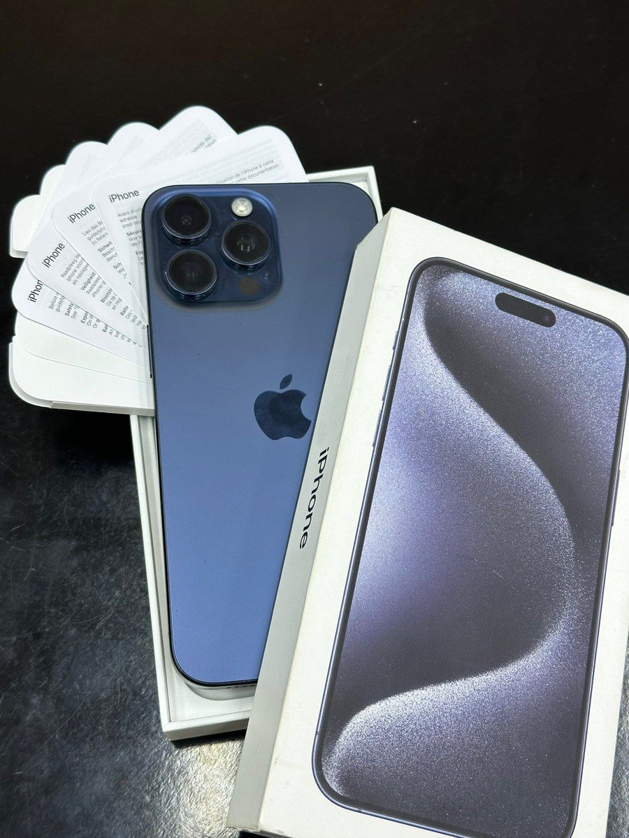 Apple iPhone 15 Pro Max Blue Titanium 256GB/8GB — Mallar, Bakı (3)