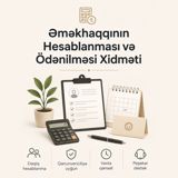 Əmək haqqının hesablanması və ödənilməsi xidməti — Hizmetler