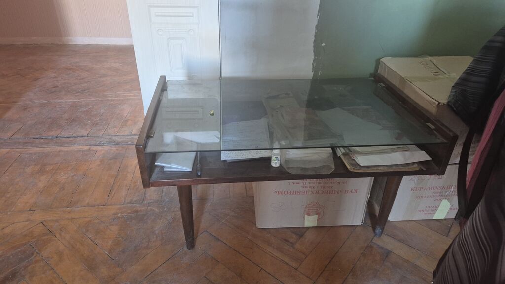 Mebel dəsti – retro üslubda vitrin və şkaf Polsha-Xanka – Material — Mebel, Bakı (7)