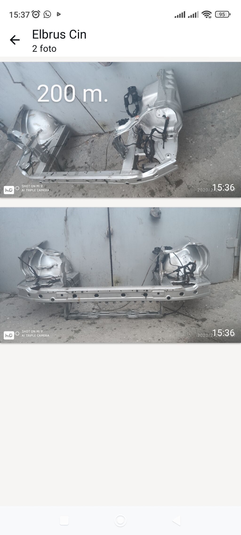 Avtomobil üçün ön panel (motor hissəsinin ön karkası) – kəsilmiş — Ehtiyat hissələri, Qobu